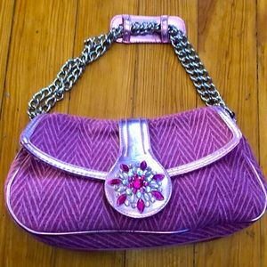 Lulu pink corduroy purse.